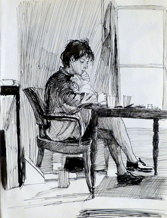 Student 9, 24x31 cm