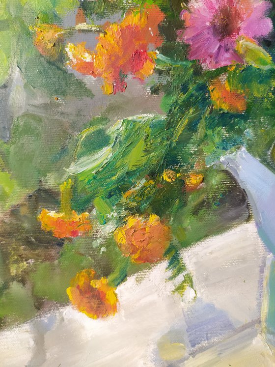 Flowers in the village