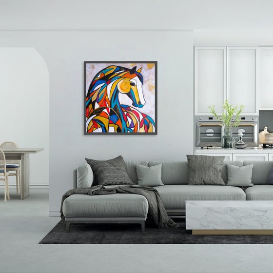 Mosaic Mustang