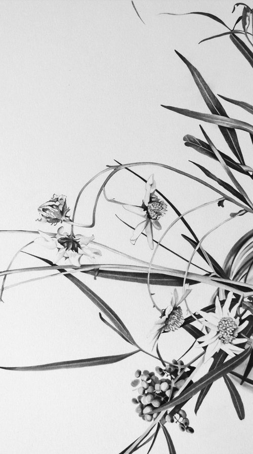 Still life with wild grass. by Vera Higgins