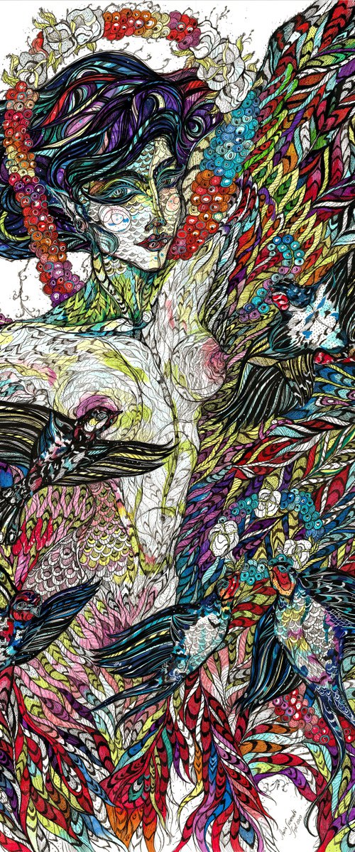 Sirin. The Bird of Happiness by Maria Susarenko