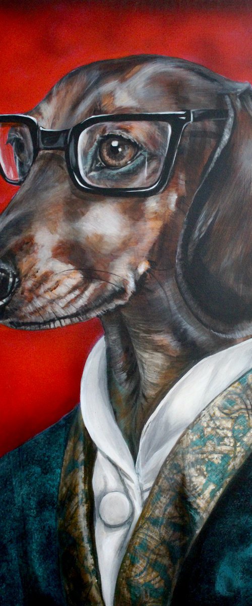 The Well Dressed Dachshund by Victoria Coleman