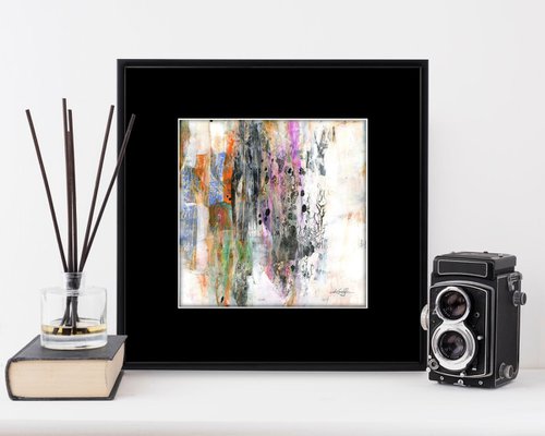 Abstract Dreams 60 - Mixed Media Abstract Painting in mat by Kathy Morton Stanion by Kathy Morton Stanion