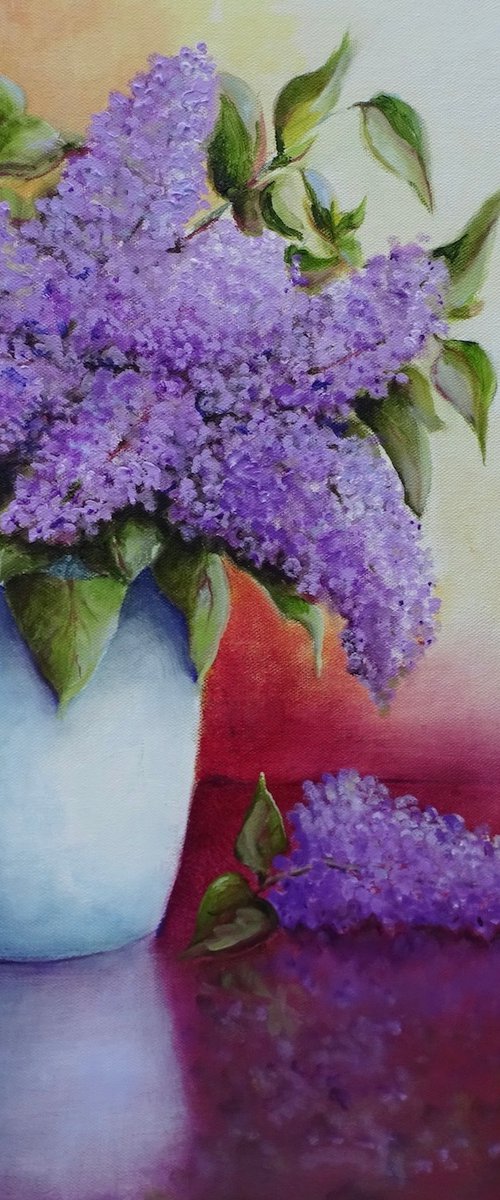 Lilac Days by Mel Davies Original Art