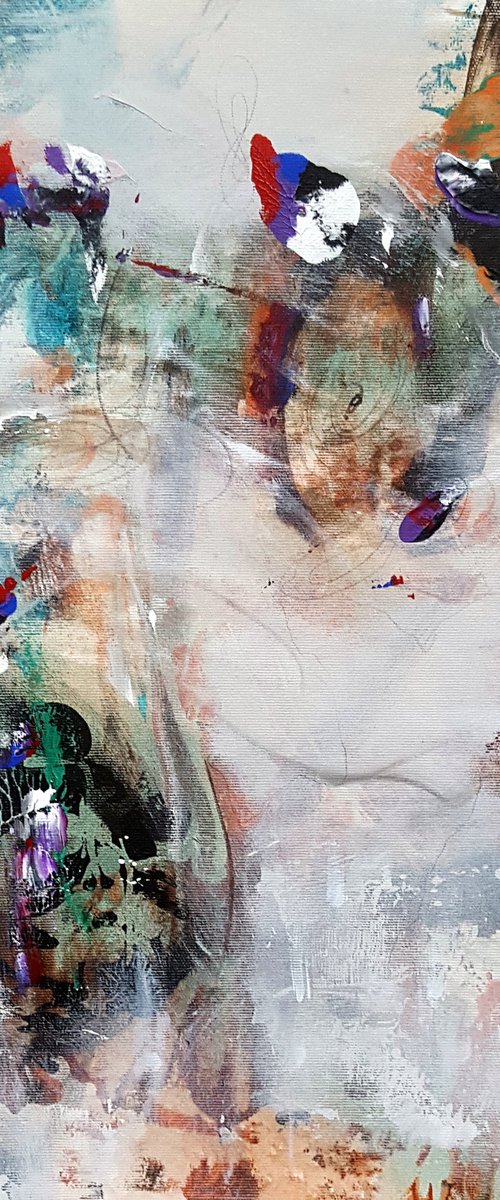 Gestural Found Beauty Spontaneous Brut Raw Still Life By O KLOSKA by Kloska Ovidiu