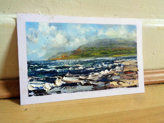 Miniature study Anglesey Beach. Seascape 2