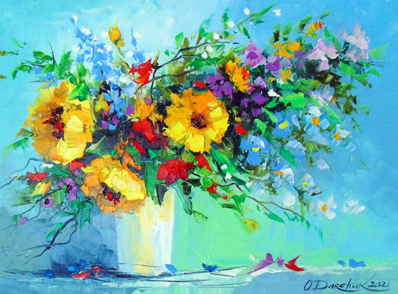 Bouquet of summer flowers