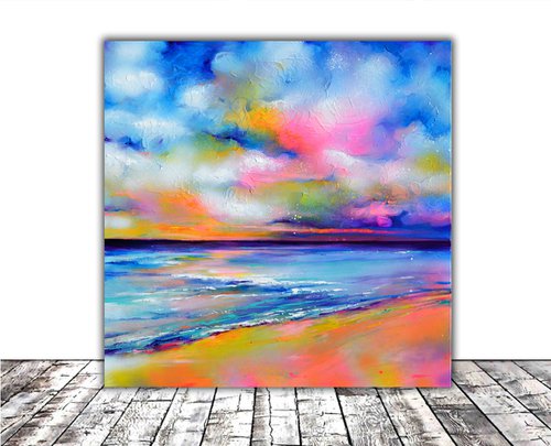 New Horizon 175 Colourful Sunset Seascape by Soos Roxana Gabriela