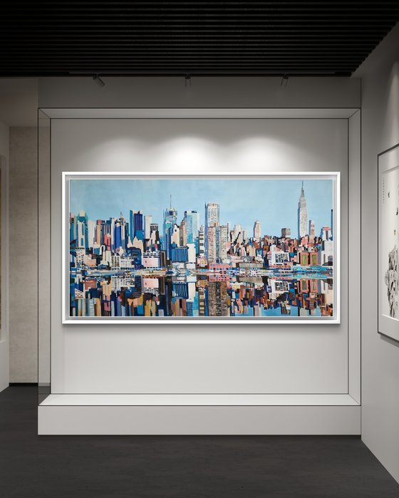 Urban Skyline Reflection New York
