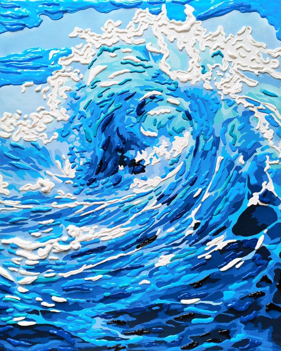 Abstract ocean wave