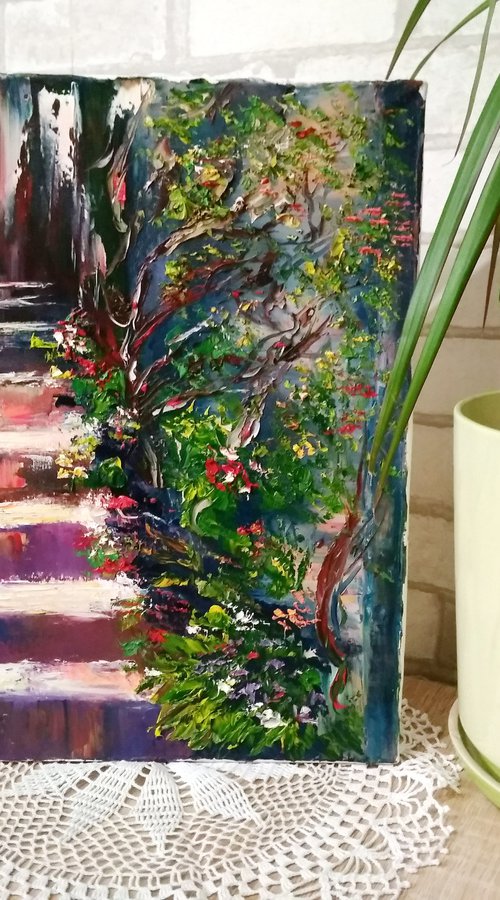 Steps in the yard by Oksana Fedorova