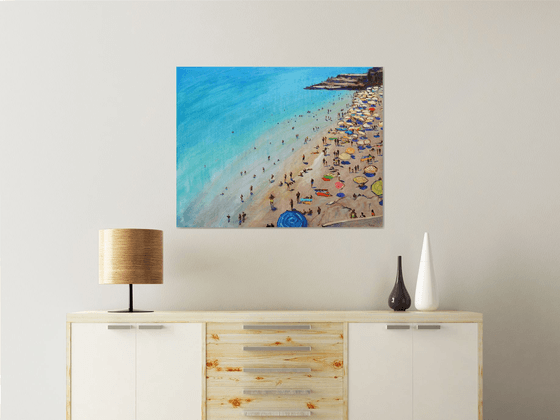 On the beach at Dubrovnik