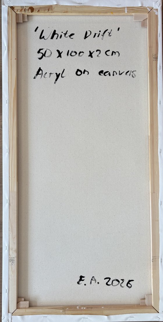 White Drift 50x100x2 cm