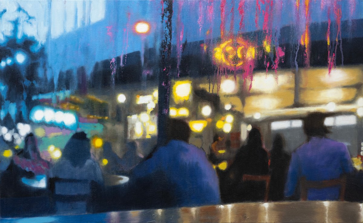 Expressive Oil Painting , This Time, We All Agreed By Andrew Mcneile Jones, 38 X 24, Artwork For Sale On Artfinder