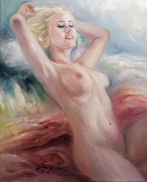 Nude Lady Painting #3 by Henry Cao