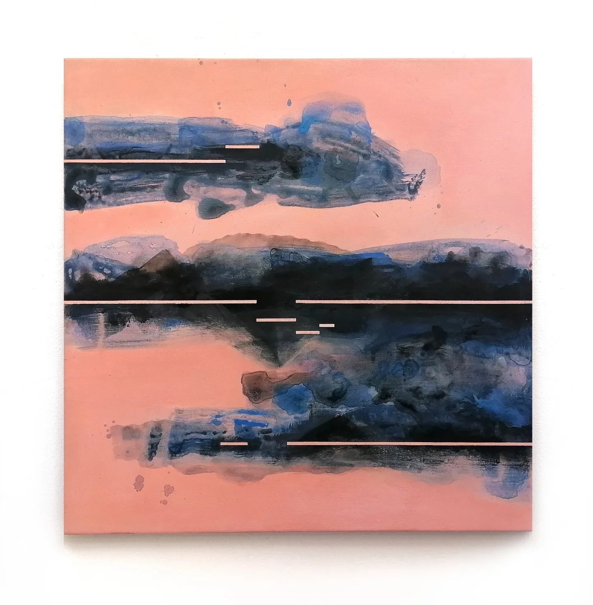 Abstract Painting By Alex Munzone, 20 X 20, Sequences 28, Original Artwork