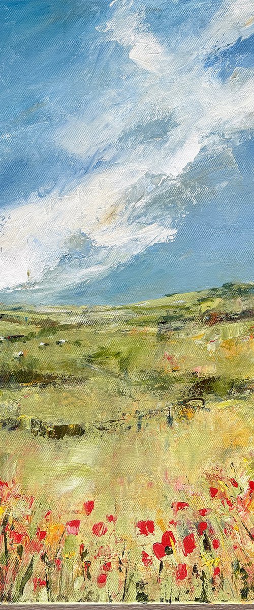 Fields of Red and Green by Arti Chauhan