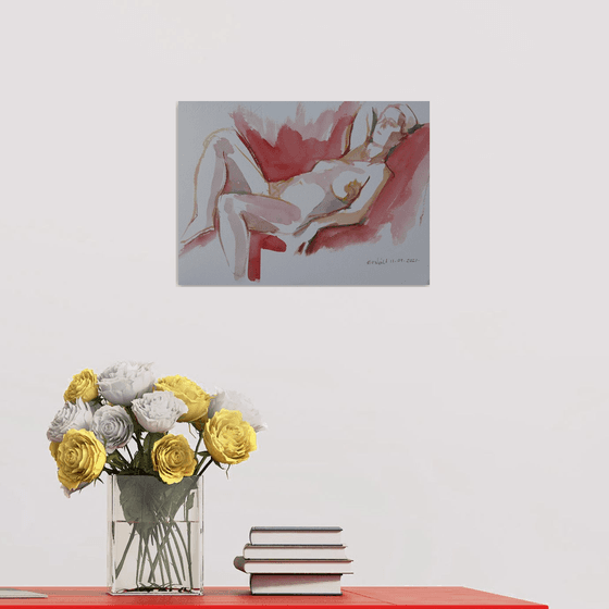Reclining female nude