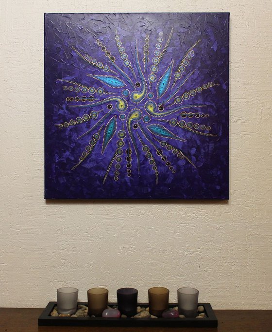 Abstract shapes movement / Purple