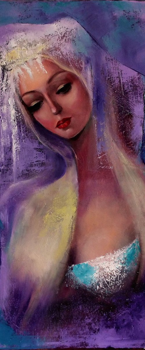 " Madonna " - 50 x 70cm Oil Painting by Reneta Isin