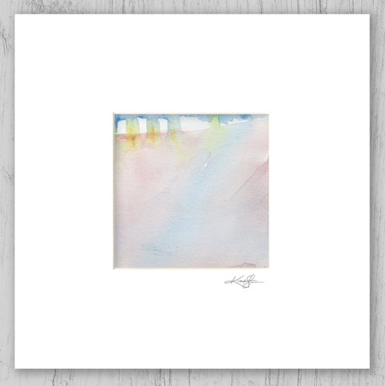 Soft Whispers Collection 3 - Set of 6 Abstract Paintings in Mats by Kathy Morton Stanion