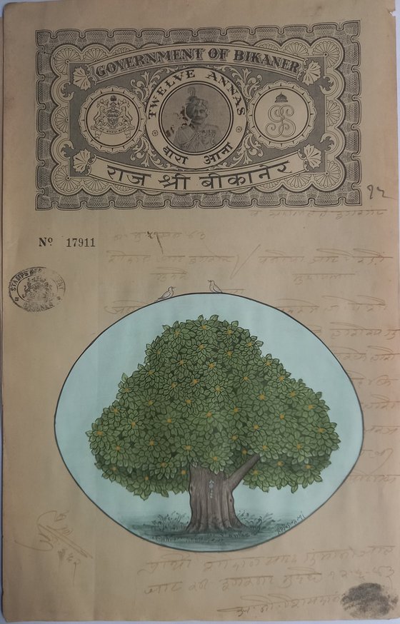 Royal Kadamba Tree on Bikaner Stamp