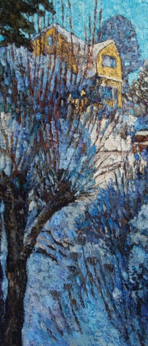 Blue snow by Nadezda Stupina