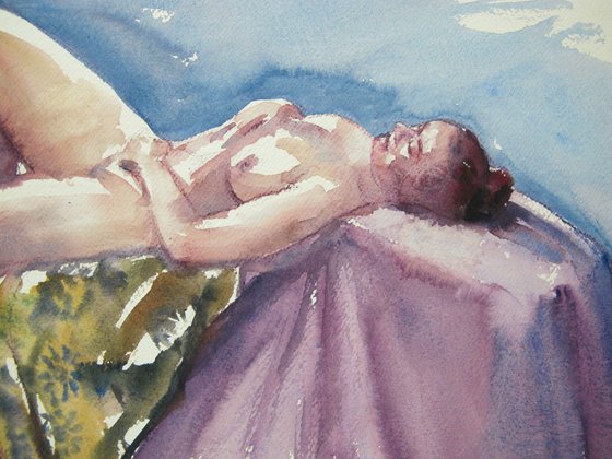 reclining female nude