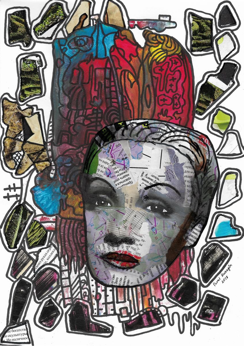 Abstract Marlene Dietrich #7 by Pavel Kuragin