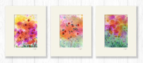 Meadow Song Collection 4 - 3 Paintings by Kathy Morton Stanion