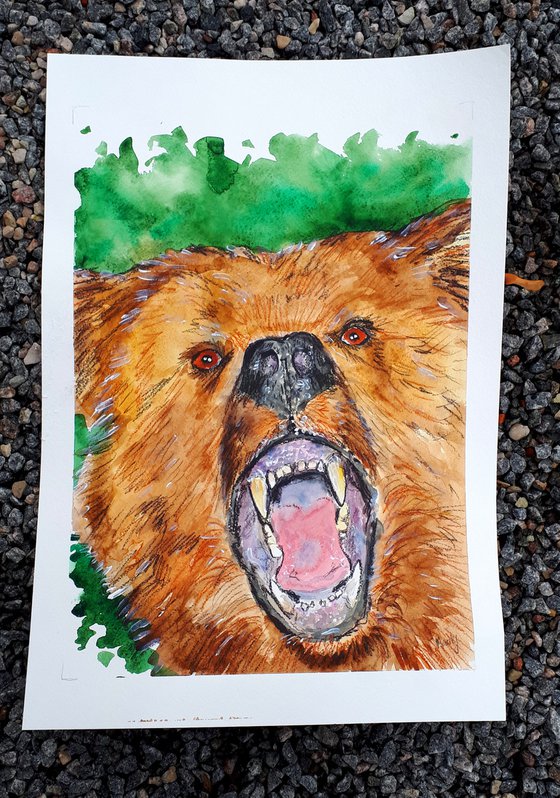"Roaring bear"