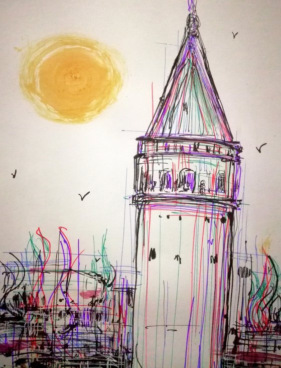 Sketch of Galata Tower