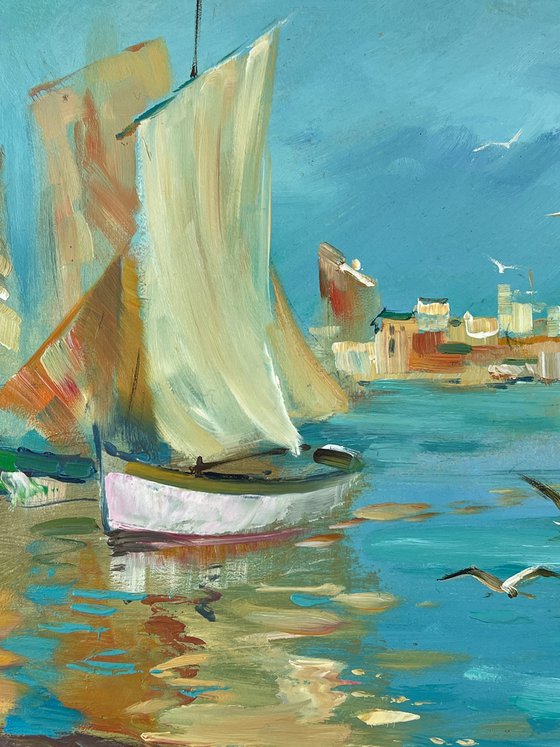 Seashore with Boats
