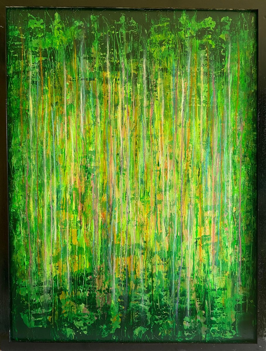 Expressive Painting , Weeping Willow N.3 By Stefano Pallara, 31 X 41, Artwork For Sale On Artfinder