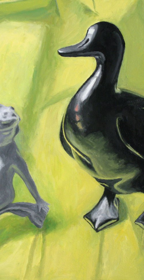 Cherub and Duck by Douglas Newton