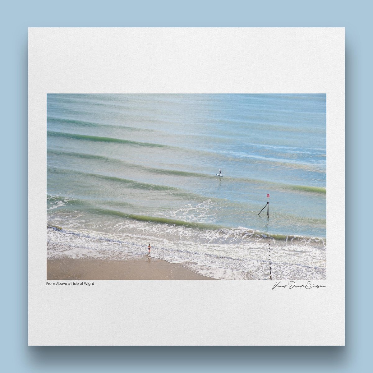 Landscape Photograph By Vincent Dupont-Blackshaw, 20 X 20", From Above #1, Original Artwork