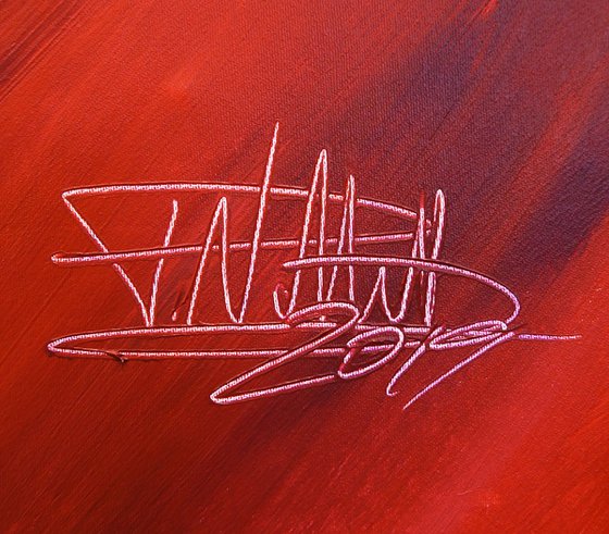 Red Energy Abstraction XL 1