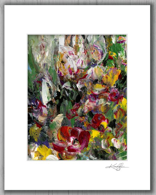 Floral Fall 27 - Floral Abstract Painting by Kathy Morton Stanion by Kathy Morton Stanion