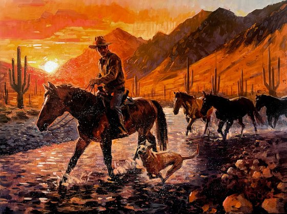 Sunset in the Saddle