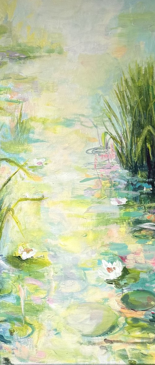 Reeds and lilies 3 by Ayse McGowan