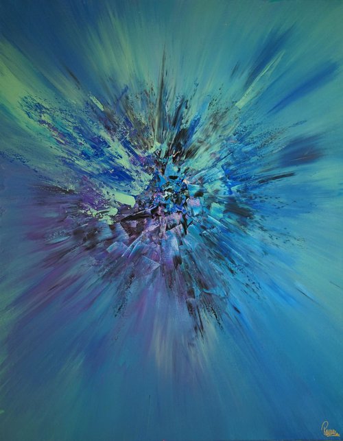 Blue Purple Power Explosion by Richard Vloemans