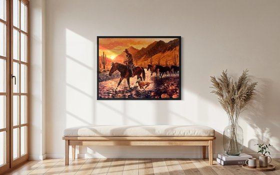 Sunset in the Saddle