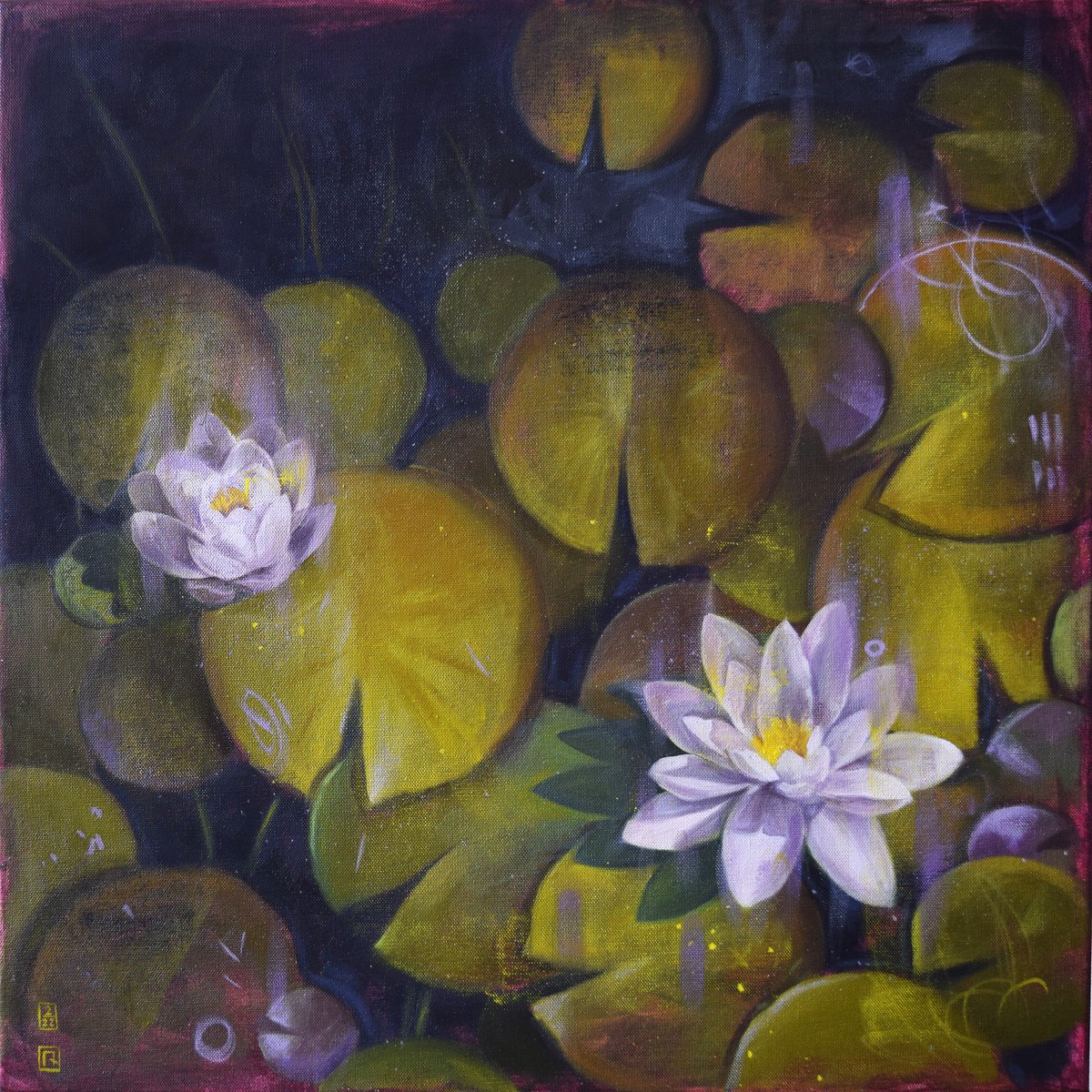 Water lilies by Polina Kharlamova