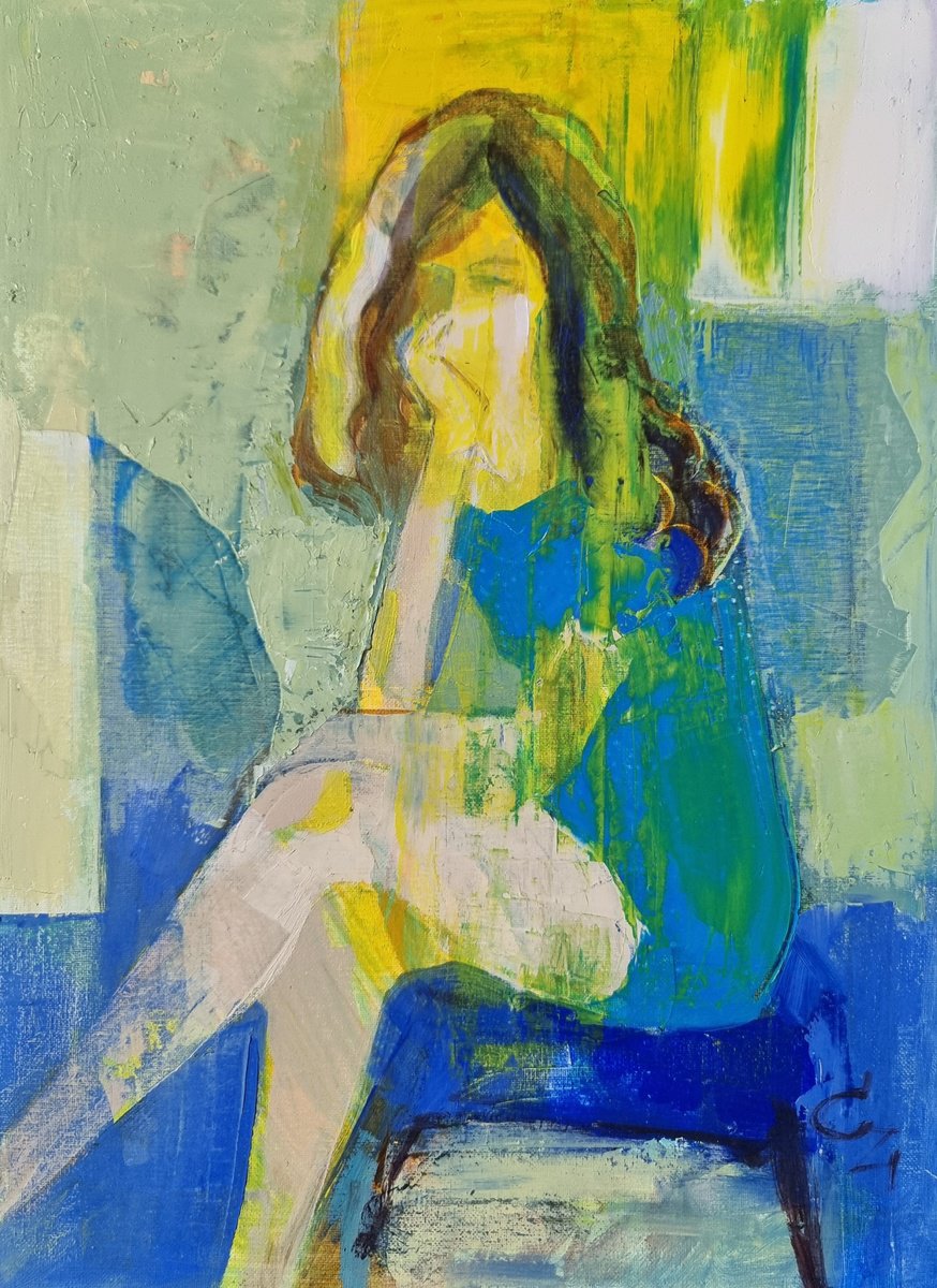 Expressive Oil Painting , Silence By Victoria Cozmolici, 12 X 16, Artwork For Sale On Artfinder