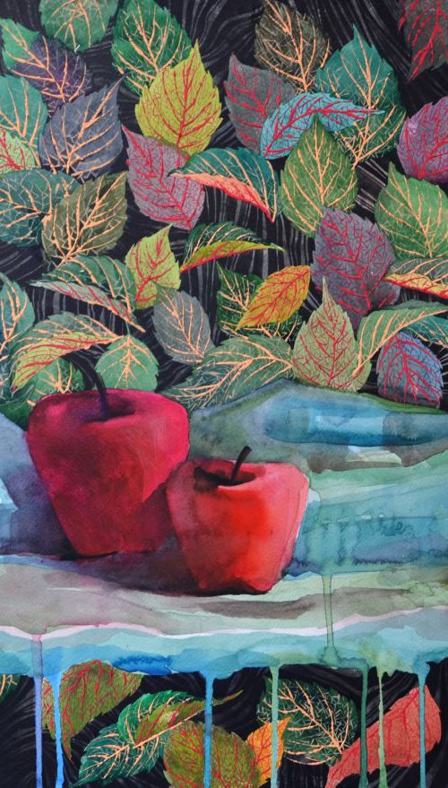 Still Life with Apples by Zhanna Kondratenko