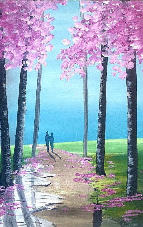 Blossom Tree Reflection by Aisha Haider