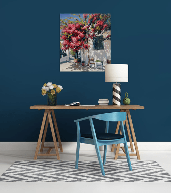 "Blooming yard of Greece"