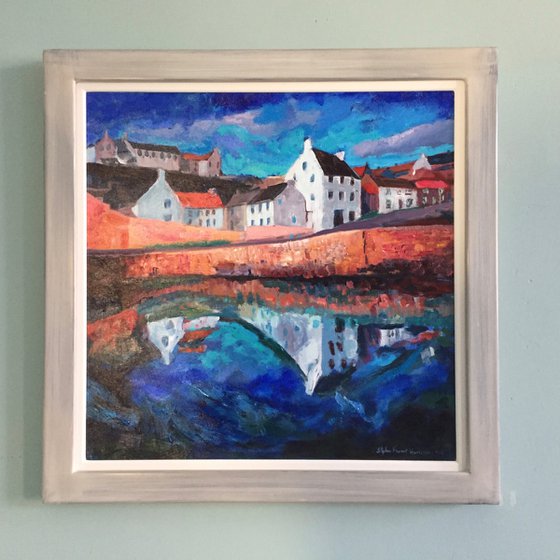 'Crail Harbour reflections, Fife'
