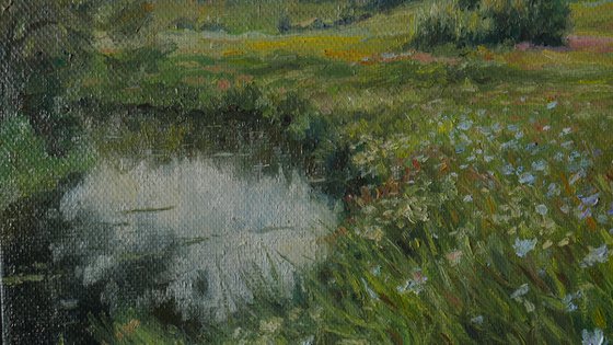 Floral Fields - summer landscape painting