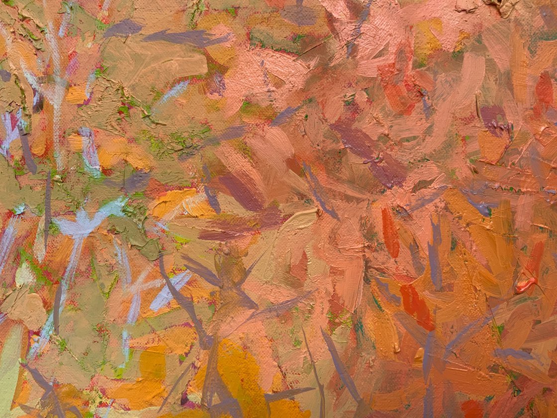 Golden Light of the Golden Hour October in the Blue Ridge Oil painting